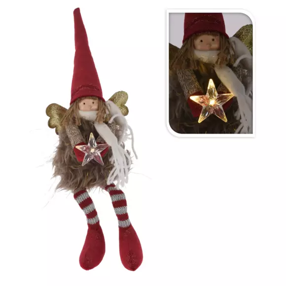 Eminza Ange De Noël (H37 Cm) Etoile Lumineuse