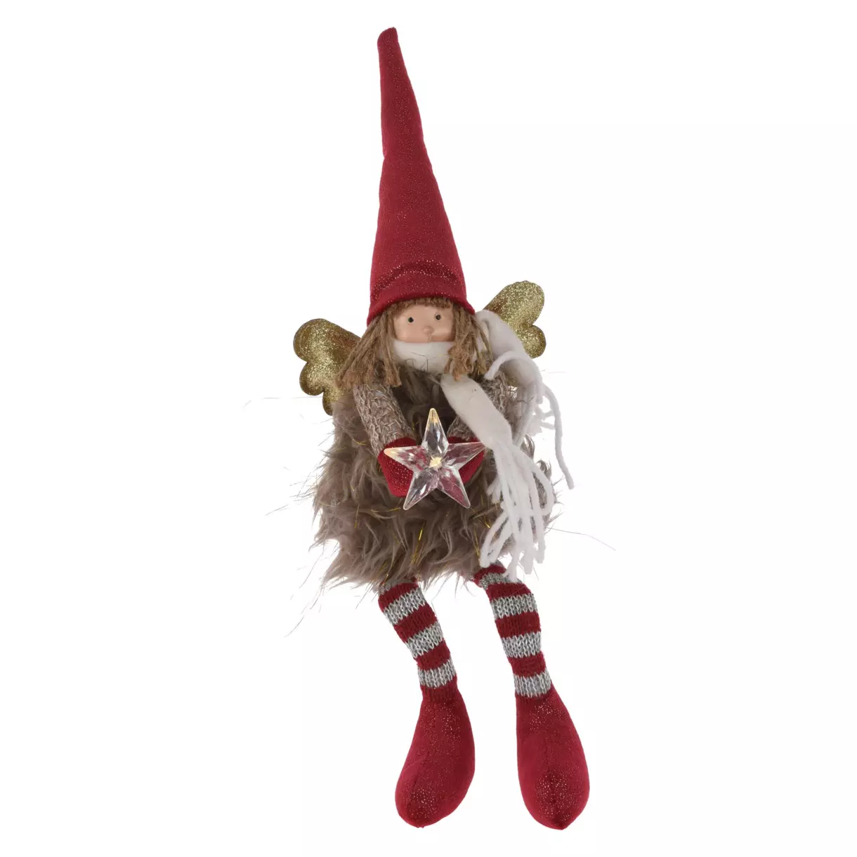 eminza Ange de Noël (H37 cm) Etoile lumineuse
