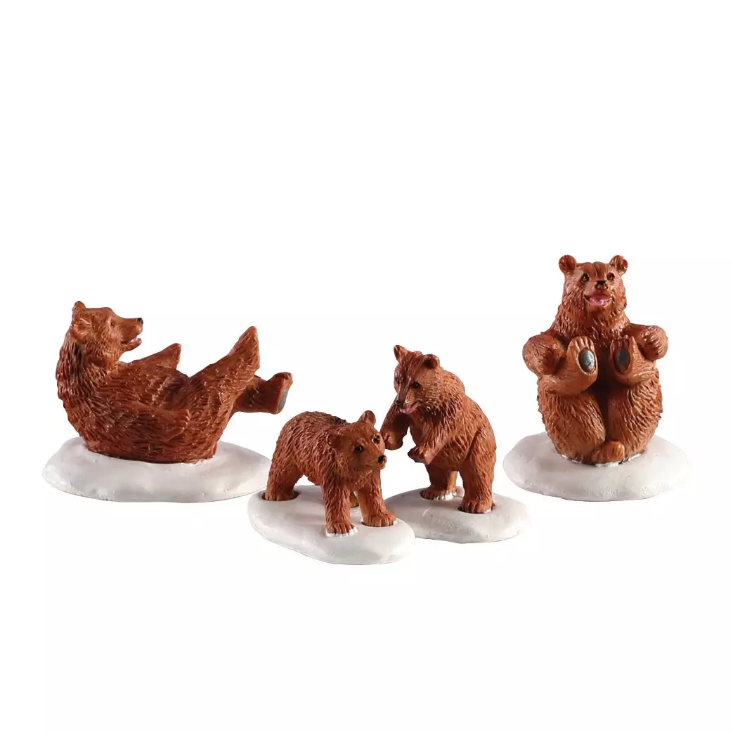 eminza Animaux Lemax Famille d'ours