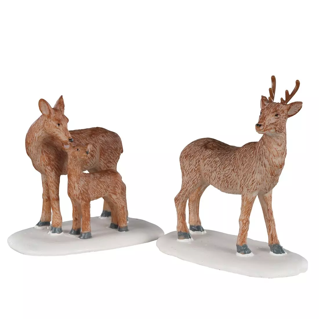 eminza Animaux Lemax Famille de cerfs