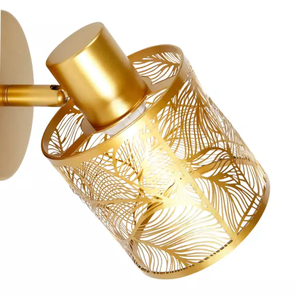 Eminza Applique Murale Métal (H10 Cm) Calathea Dorée