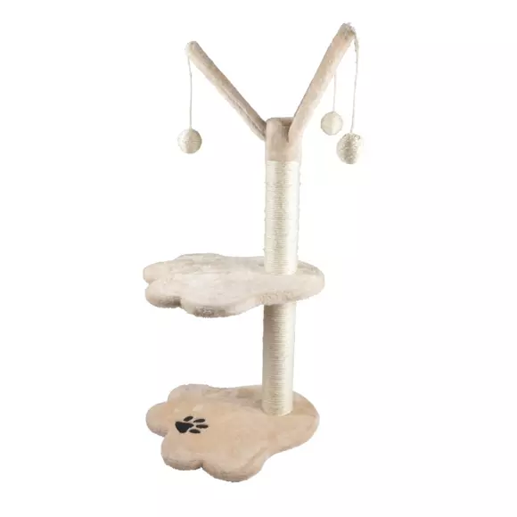 Eminza Arbre à Chat Avec Jouet Ecru