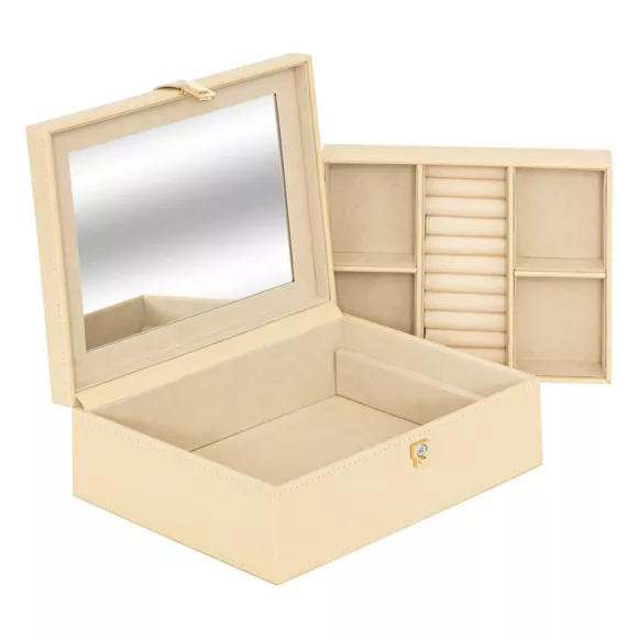 Eminza Boîte à Bijoux (H20 5 Cm) Hanifa Beige