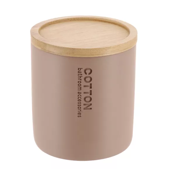 Eminza Boite à Coton Purebamboo Cappuccino