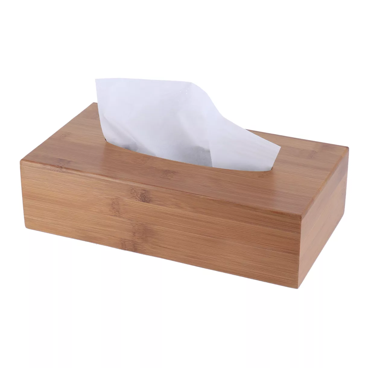 eminza Boîte à mouchoirs en bambou Marron