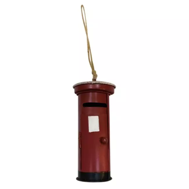 eminza Boite aux lettres de Noël (H12 cm) Rouge