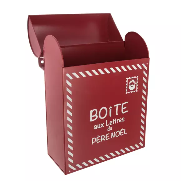 Eminza Boîte Aux Lettres (H29 Cm) Père Noël Rouge