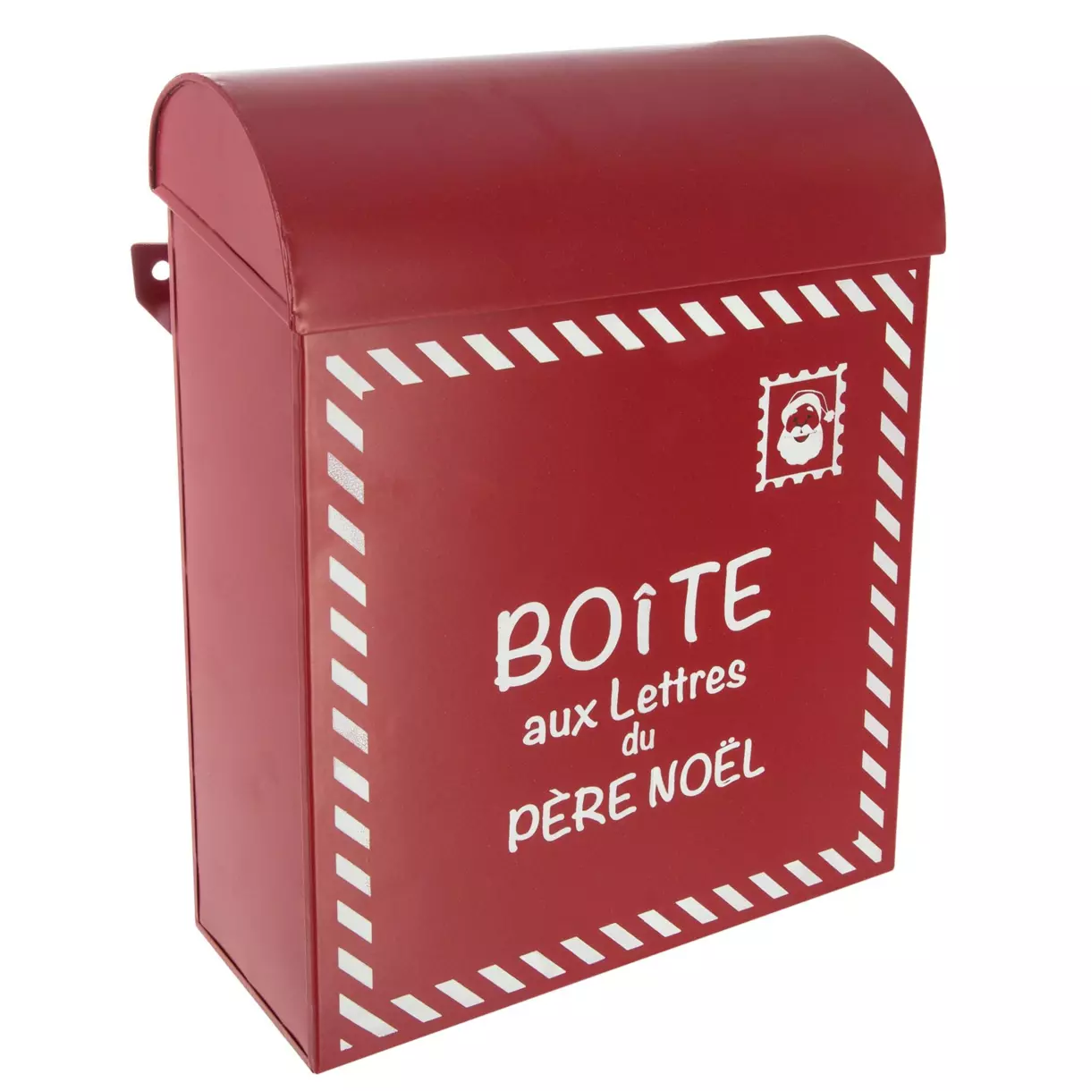 eminza Boîte aux lettres (H29 cm) Père Noël Rouge