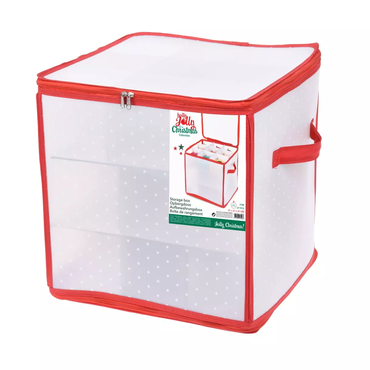 eminza Boite de rangement pour 27 boules de Noël