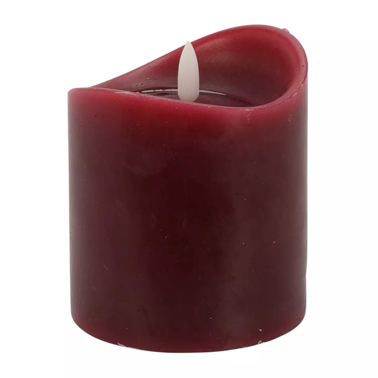 eminza Bougie à piles LED (H10 cm) Axelle Rouge