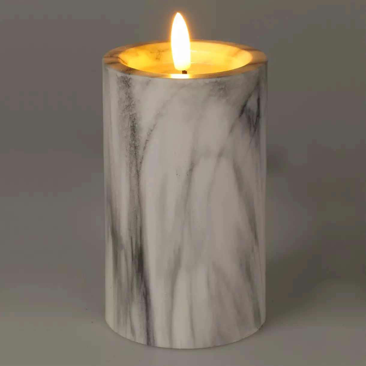eminza Bougie à piles LED (H12 cm) Emma Blanc
