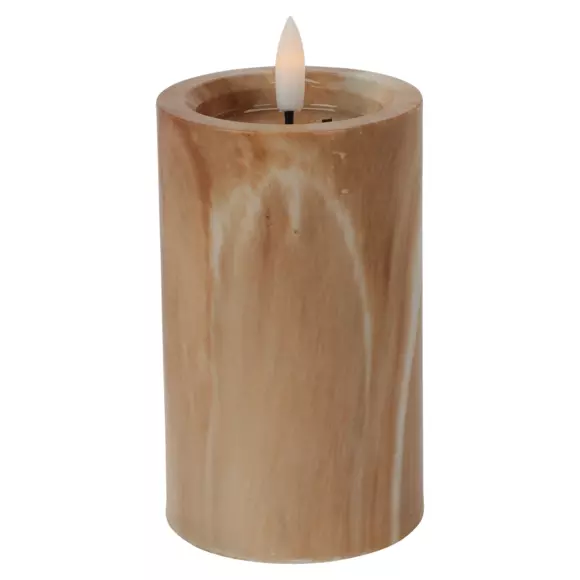 Eminza Bougie à Piles LED (H12 Cm) Emma Marron