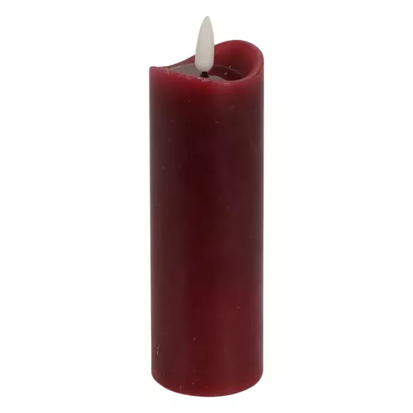 Eminza Bougie à Piles LED (H15 Cm) Axelle Rouge