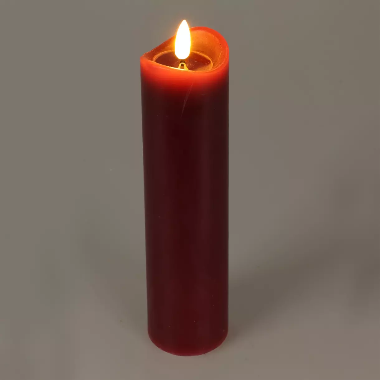 eminza Bougie à piles LED (H15 cm) Axelle Rouge