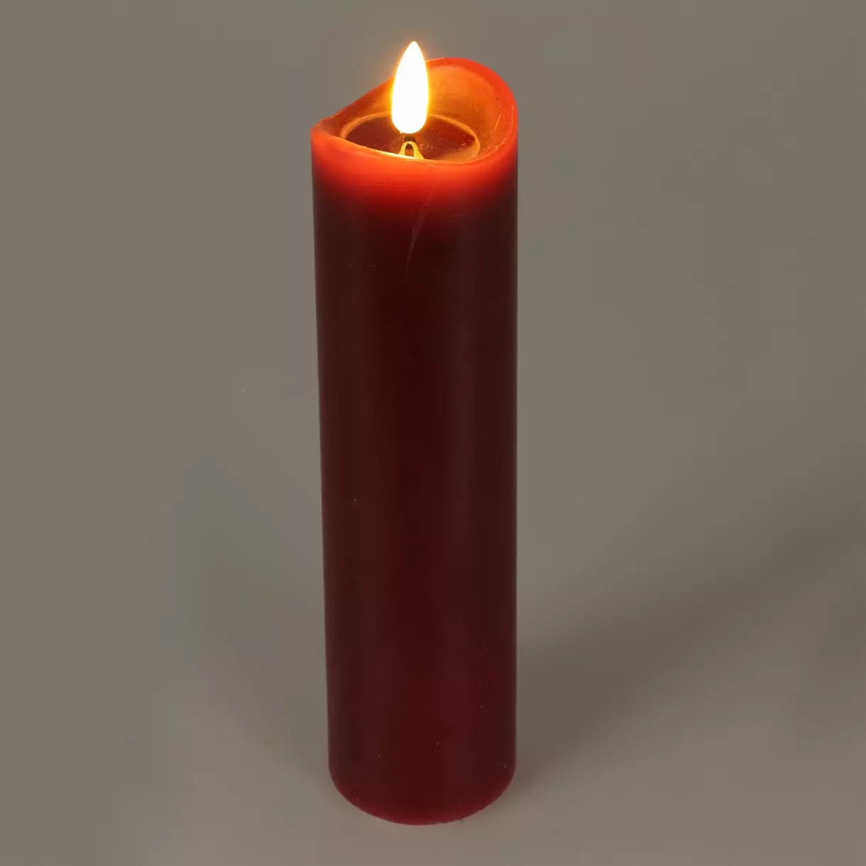 eminza Bougie à piles LED (H20 cm) Axelle Rouge