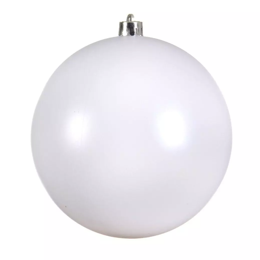 eminza Boule de Noël (D140 mm) Alpine Blanc