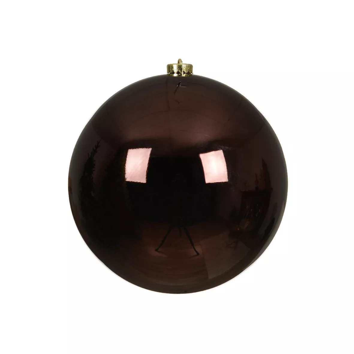 eminza Boule de Noël (D140 mm) Alpine Noir truffé