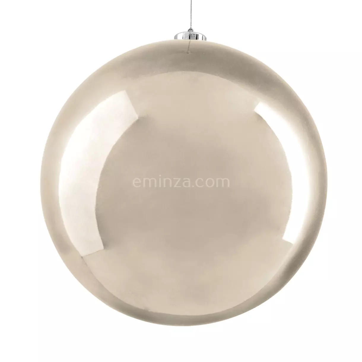 eminza Boule de Noël (D140 mm) Alpine Perle