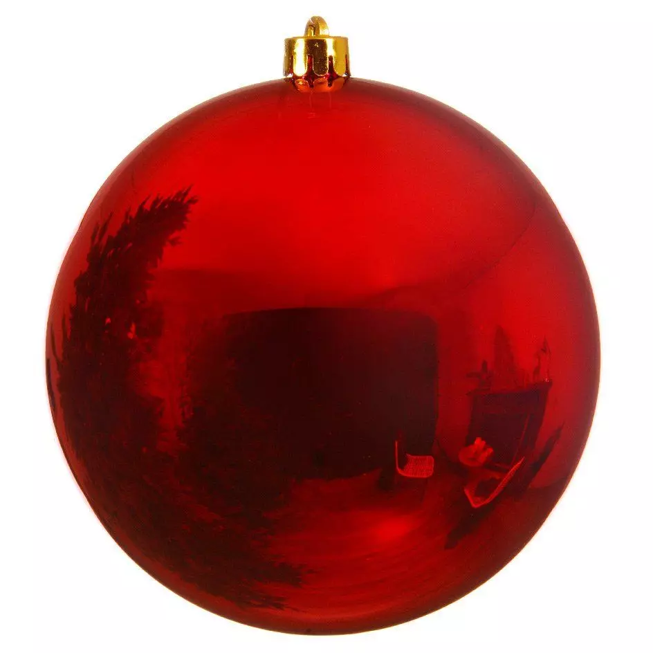 eminza Boule de Noël (D140 mm) Alpine Rouge