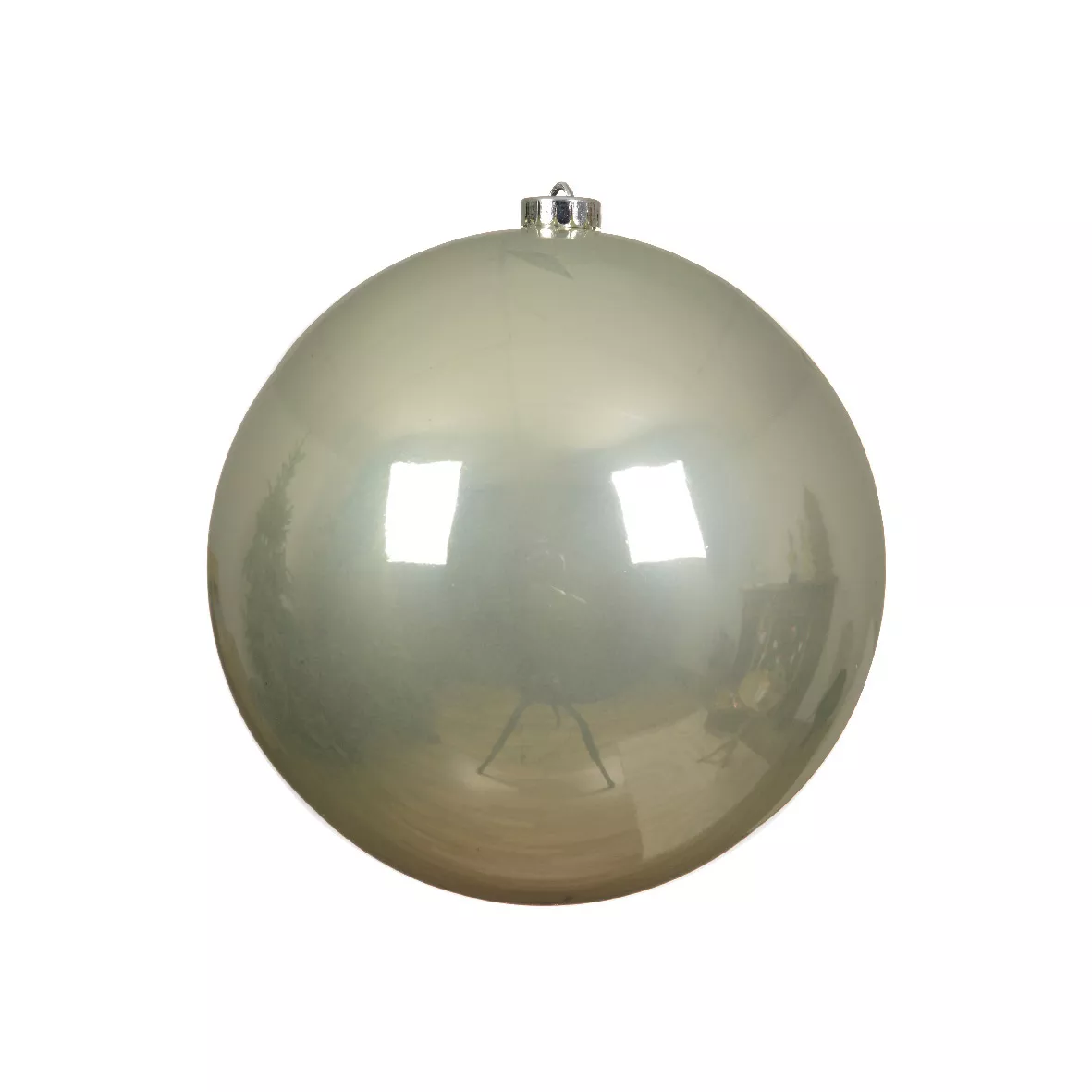 eminza Boule de Noël (D200 mm) Alpine Menthe blanche