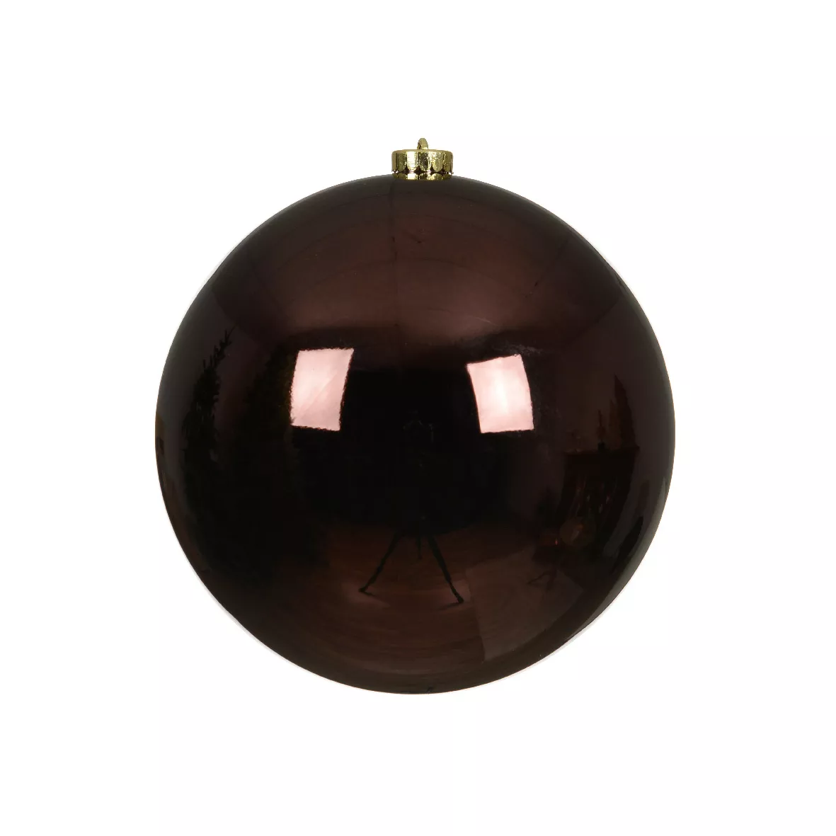eminza Boule de Noël (D200 mm) Alpine Noir truffé
