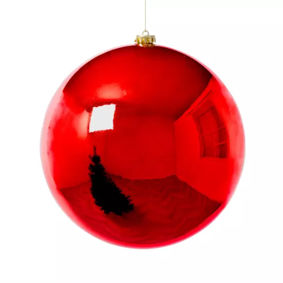 Eminza Boule De Noël (D250 Mm) New Alpine Rouge
