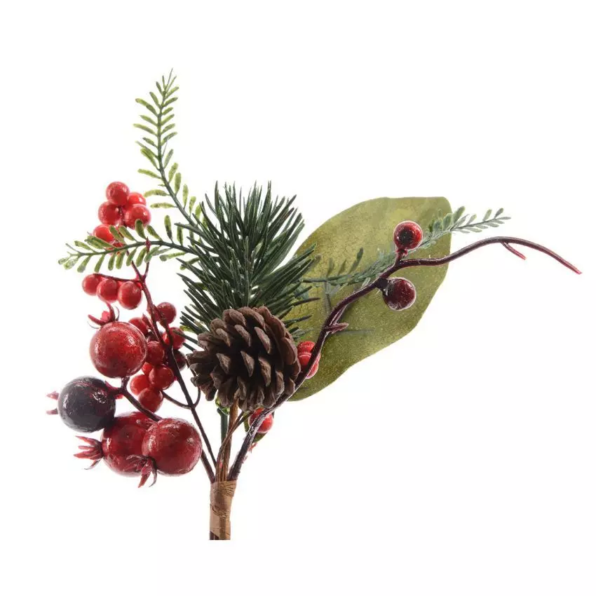 eminza Branche de baie (20 cm) Hectoria Rouge