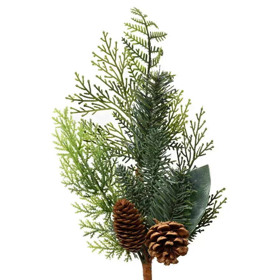 eminza Branche de Noël (53 cm) Epicéa Vert sapin