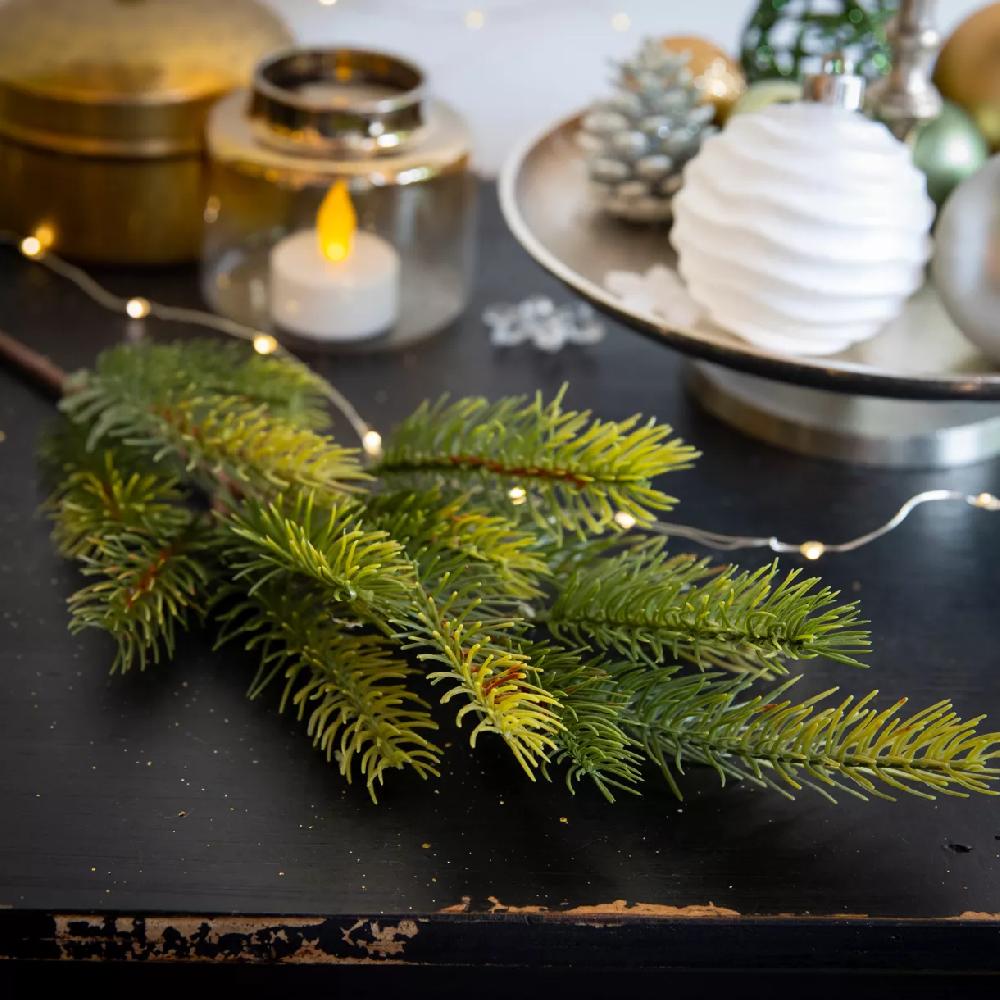 eminza Branche de sapin (35 cm) Santa Vert