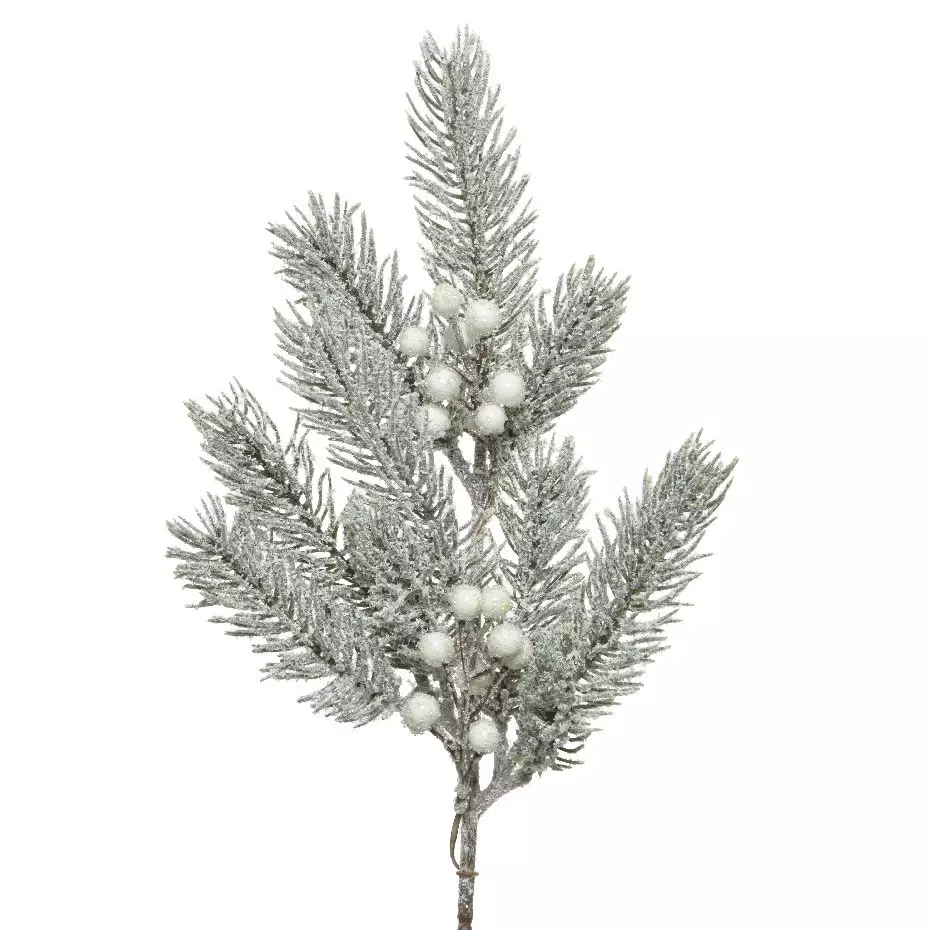 eminza Branche de sapin (36 cm) Grindelwald enneigé
