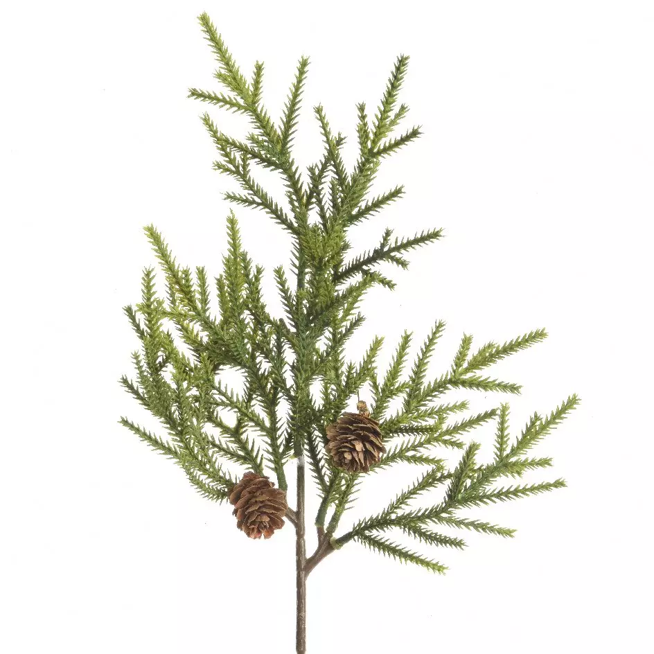 eminza Branche de sapin (38 cm) Epicéa Vert