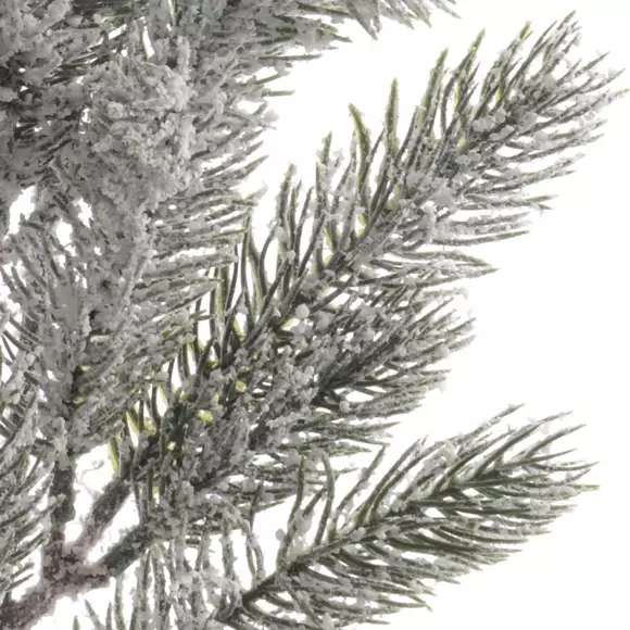 Eminza Branche De Sapin (52 Cm) Omorika Vert Enneigé