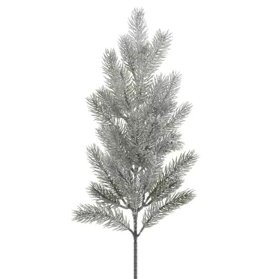 eminza Branche de sapin (52 cm) Omorika Vert enneigé