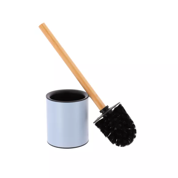 Eminza Brosse WC Métal Purebamboo Bleu Clair
