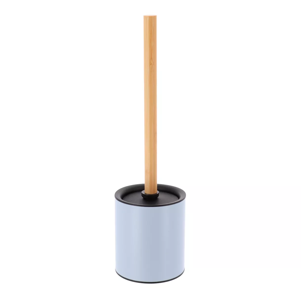 eminza Brosse WC métal Purebamboo Bleu clair