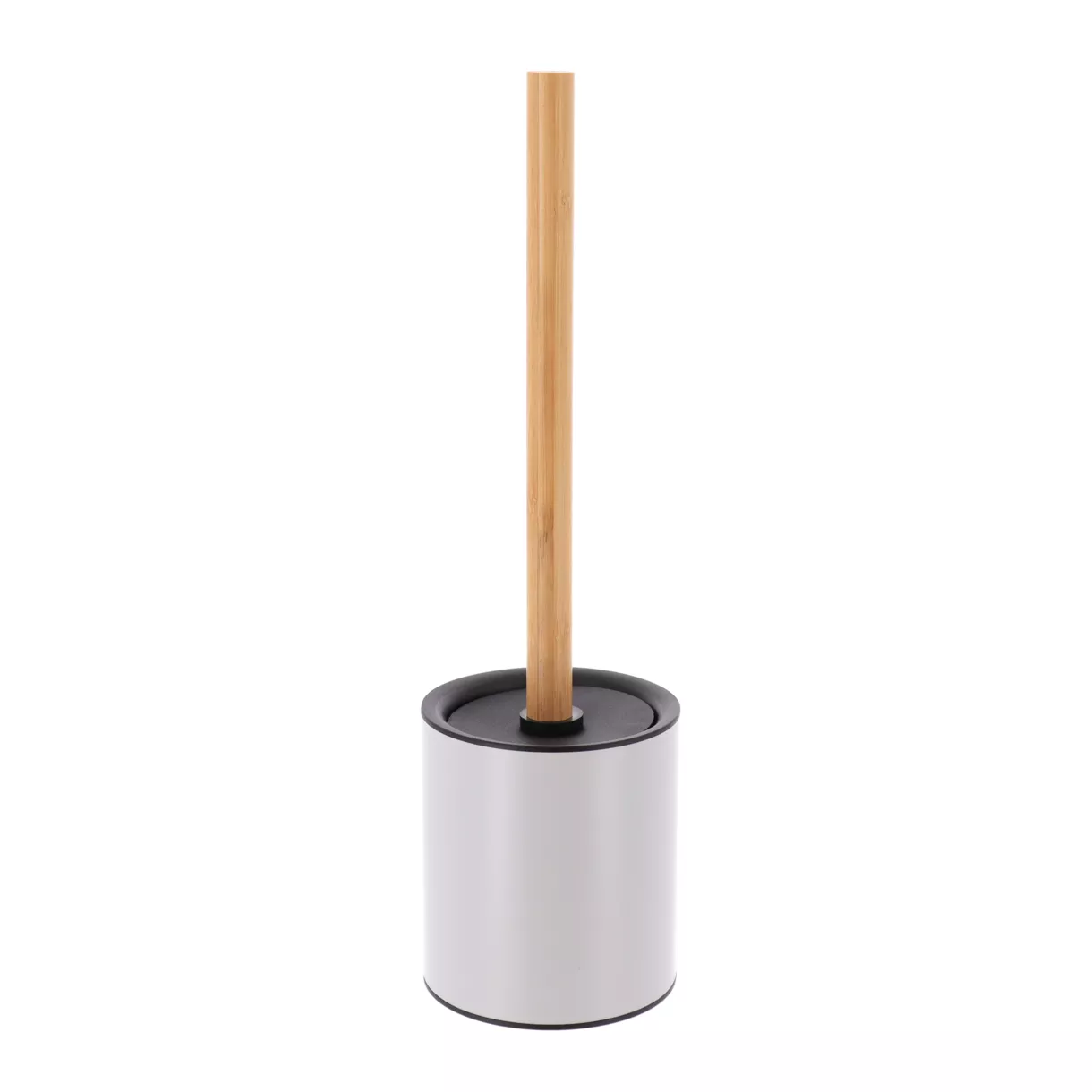 eminza Brosse WC métal Purebamboo Gris clair