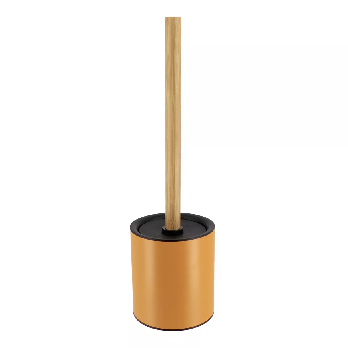 eminza Brosse WC métal Purebamboo Jaune moutarde