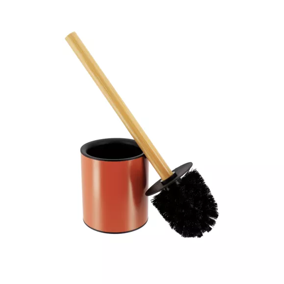 Eminza Brosse WC Métal Purebamboo Terracotta