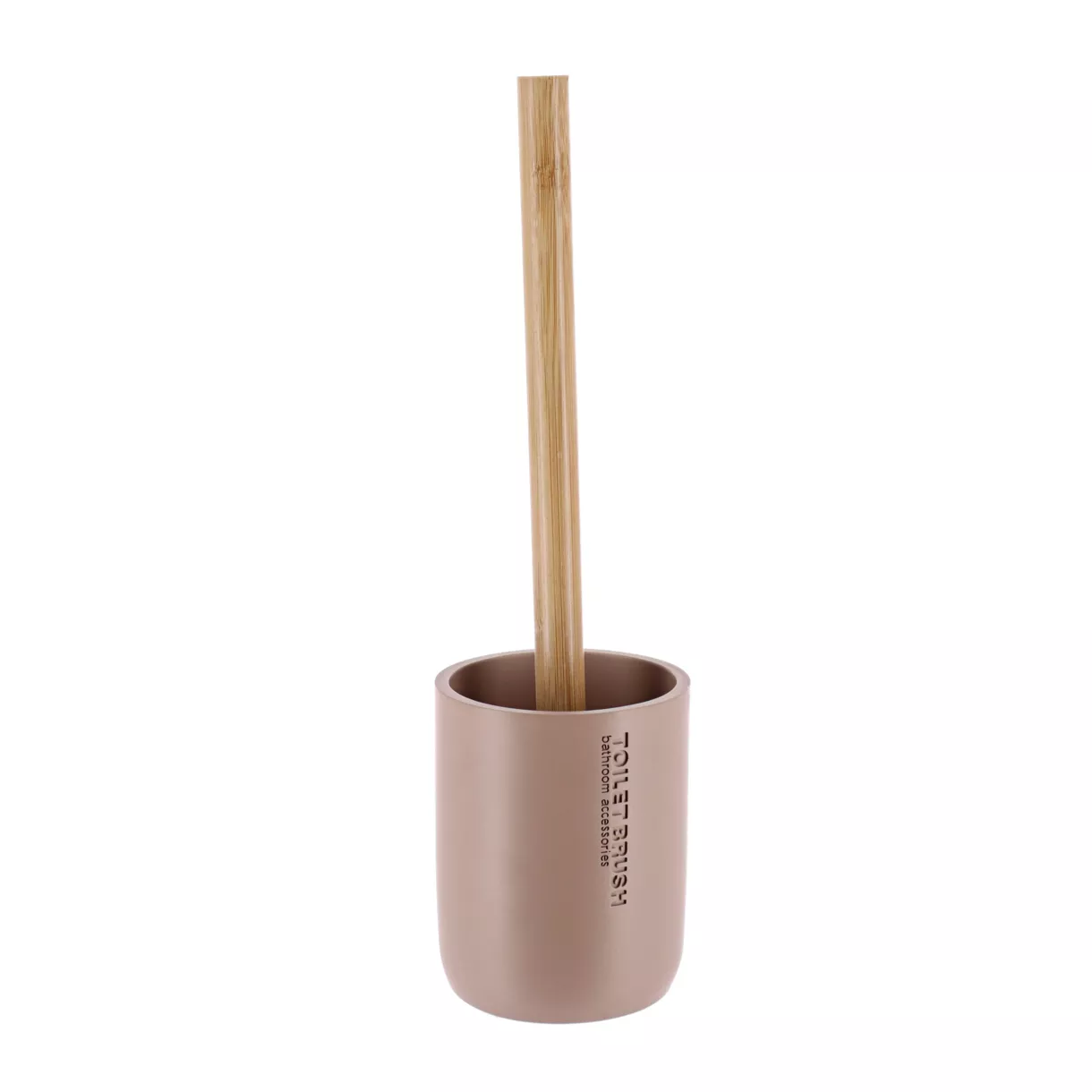 eminza Brosse WC polyrésine Purebamboo Cappuccino