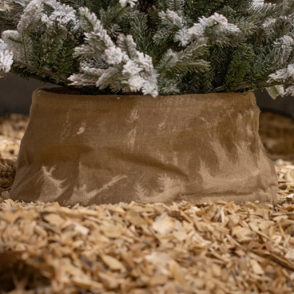 eminza Cache pied de sapin (D68 cm) Jute Naturel