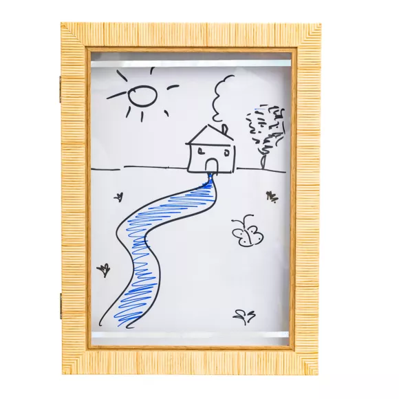 Eminza Cadre à Dessin Mural A4 Théa Beige