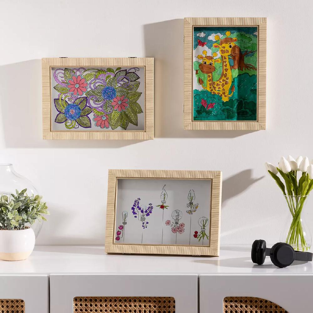 eminza Cadre à dessin mural A4 Théa Beige