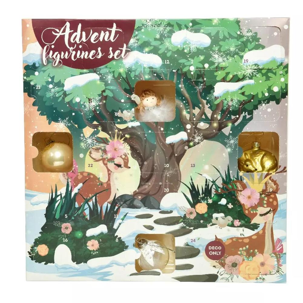 eminza Calendrier de l'Avent décorations incluses