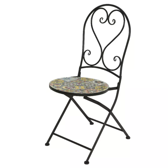 Eminza Chaise De Bistro Pliable Braga - Multicolore