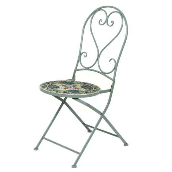 Eminza Chaise De Bistro Pliable Cancùn Vert Sauge
