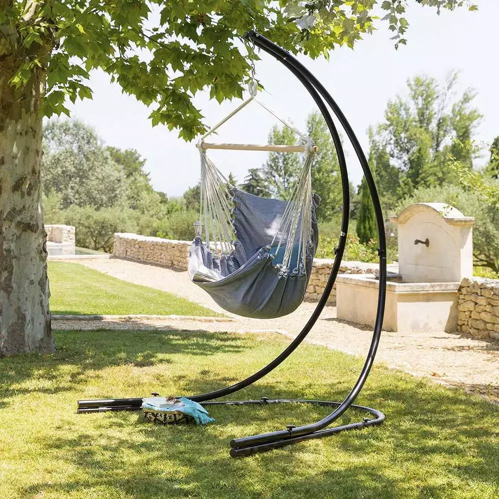 eminza Chaise Hamac à suspendre Cuenca Gris Perle