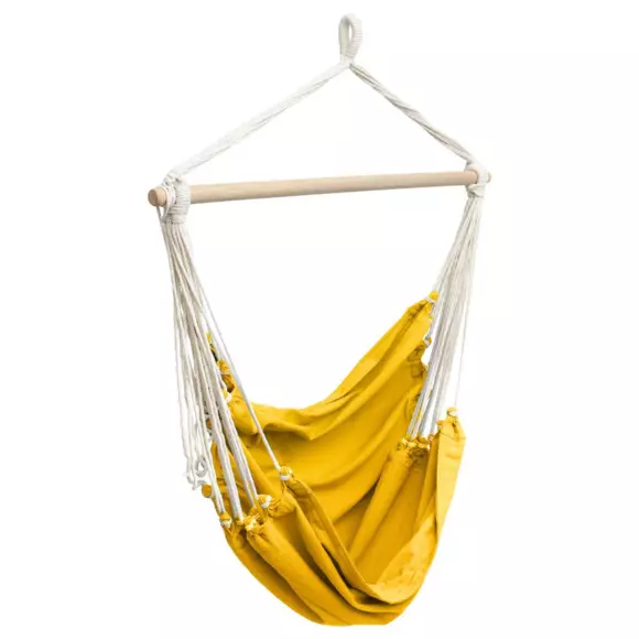 Eminza Chaise Hamac à Suspendre Cuenca Jaune Curry