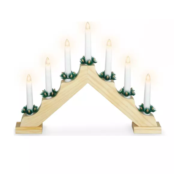 Eminza Chandelier Lumineux Minuteur Naturel