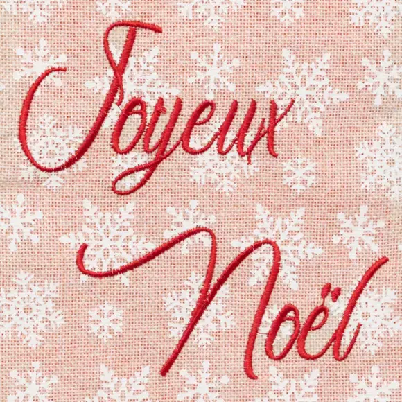 Eminza Chaussette De Noël (H45 Cm) Joyeux Noël
