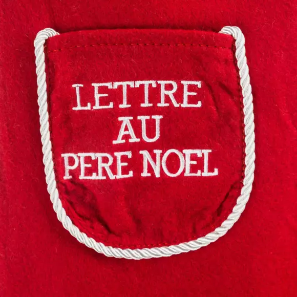Eminza Chaussette De Noël (H45 Cm) Joyeux Noël Rouge